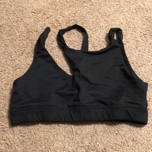 ALO yoga black asymmetrical bra size M